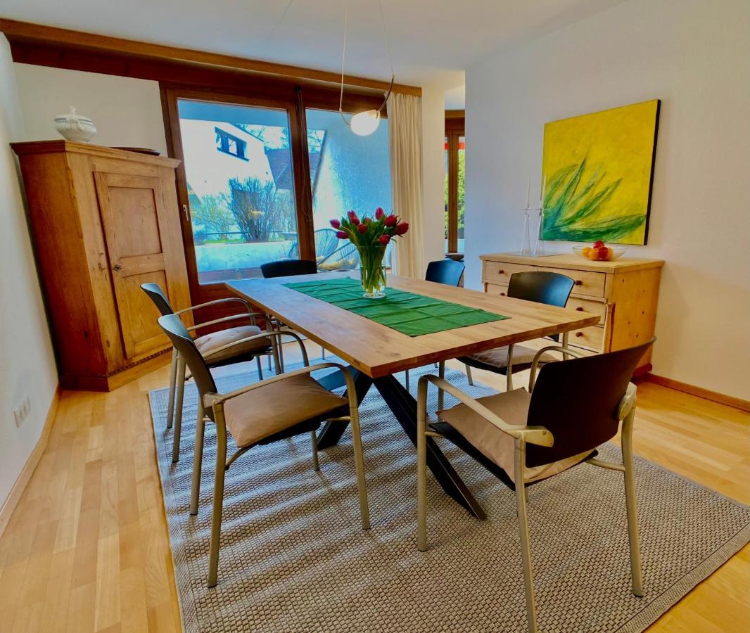 Ruhiges Terrassen-Apartment mit Blick ins Grüne Dornbirn Exterior foto