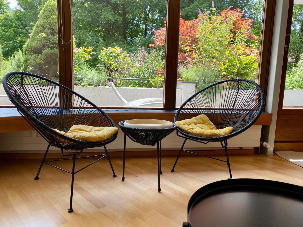Ruhiges Terrassen-Apartment mit Blick ins Grüne Dornbirn Exterior foto